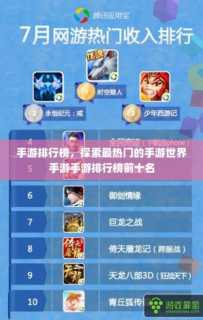 手游排行榜，探索最热门的手游世界手游手游排行榜前十名