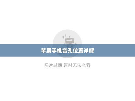 苹果手机音孔位置详解