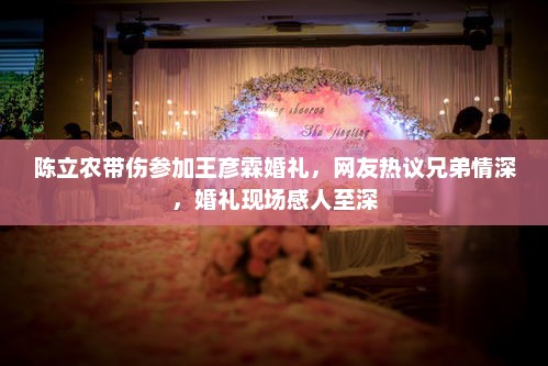 陈立农带伤参加王彦霖婚礼，网友热议兄弟情深，婚礼现场感人至深