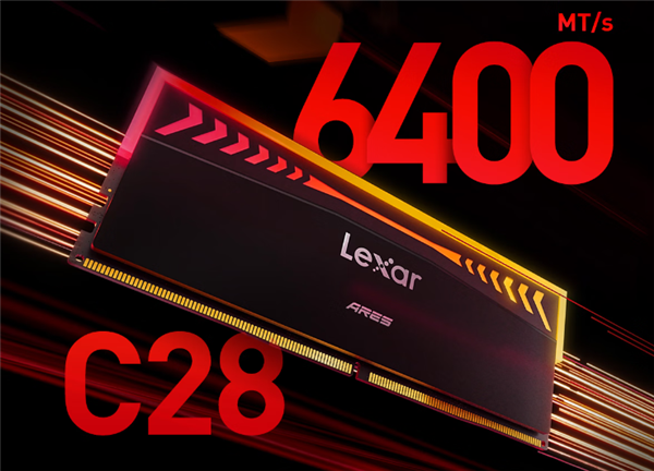 雷克沙推出DDR5-6400 C28战神之翼内存条 16G×2套装1049元