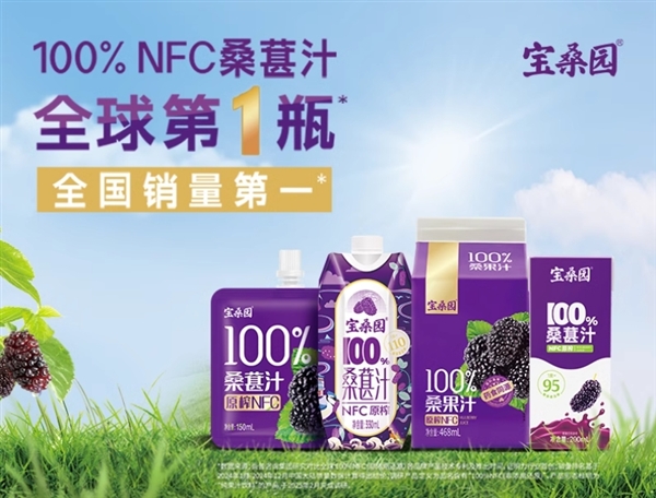 宝桑园NFC桑葚汁特惠促销，29.9元6盒，尽享醇香桑果之美