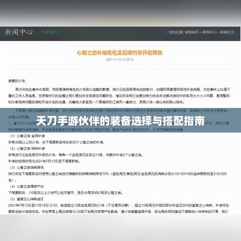 如何在天涯明月刀手游中合理选择和搭配伙伴装备？