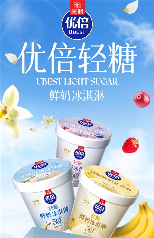 上海益民一厂光明鲜奶轻糖冰淇淋超值优惠来袭，5.9元/杯，商超价格对比！