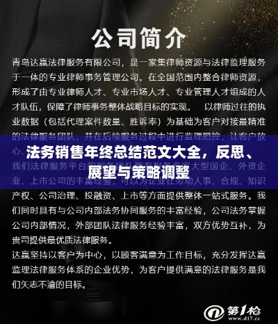 法务销售年终总结，反思、展望与策略调整范文集锦