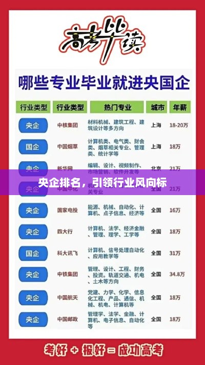 央企排名，引领行业风向标，央企崛起，引领行业风向标，央企排名揭晓
