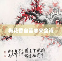 梅花香自苦寒来全诗 梅花香自苦寒来全诗