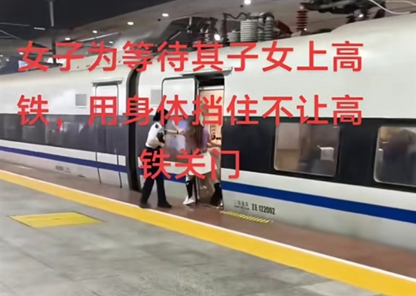 女子伸腿强行阻止高铁关门！官方通报：相关部门已介入调查，女子伸腿阻止高铁关门事件，官方介入调查，官方介入调查，女子伸腿阻止高铁关门事件，事件进展及后续处理备受关注