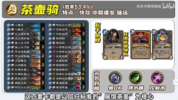 炉石传说茶壶快攻卡组分享，四套精选攻略助你轻松上分！
