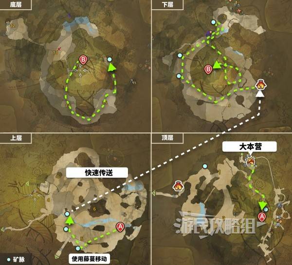 怪物猎人，荒野龙都遗迹矿脉点位及最佳采集路线指南