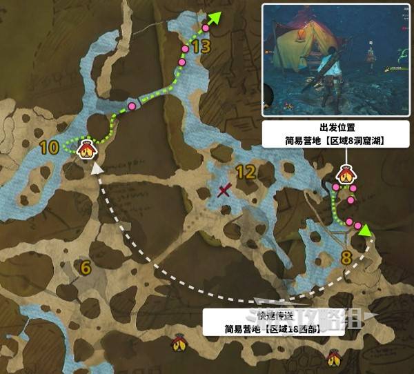 怪物猎人，荒野绯红森林矿脉点位及高效采集路线指南