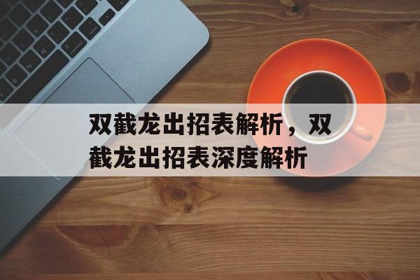 双截龙出招表解析，双截龙出招表深度解析