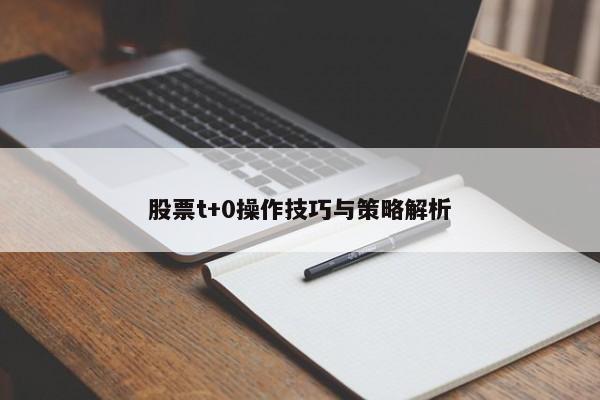 股票t+0操作技巧与策略解析
