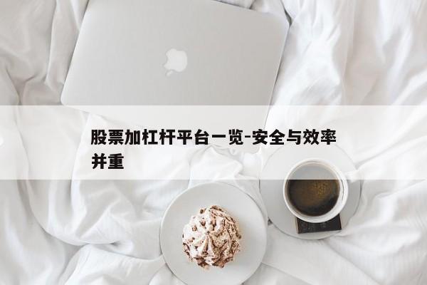 股票加杠杆平台一览-安全与效率并重