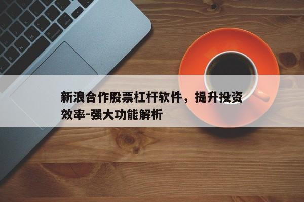 新浪合作股票杠杆软件，提升投资效率-强大功能解析