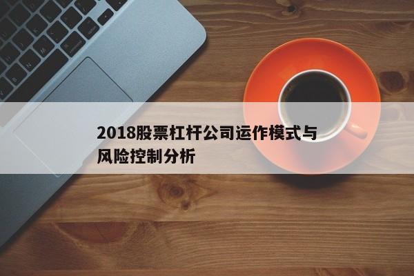 2018股票杠杆公司运作模式与风险控制分析