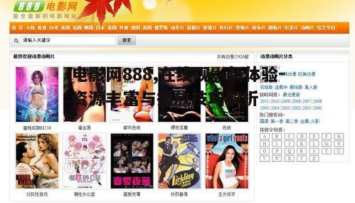 电影网888,在线观影新体验-资源丰富与播放技巧解析